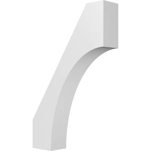 Ekena Millwork 5 1/2-in. W x 22-in. D x 34-in. H Westlake Architectural Grade PVC Knee Brace BRCP055X22X34WTL - main